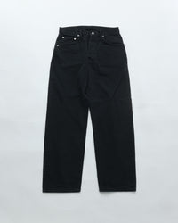 HATSKI  Buckle Denim Trousers Washi Denim Black DENIM05-W