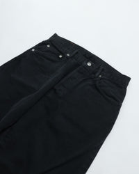 HATSKI  Buckle Denim Trousers Washi Denim Black DENIM05-W