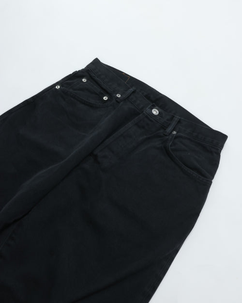 HATSKI Denim01 Loose Tapered Denim -Fade Black