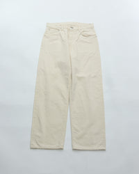 HATSKI  Denim03 Wide Tapered Denim -Ecru