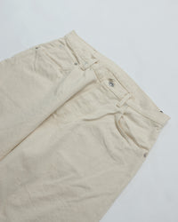 HATSKI  Denim03 Wide Tapered Denim -Ecru