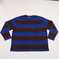 maillot / Wide Border Long-Tee (MAK-21222 ROYAL*BROWN)
