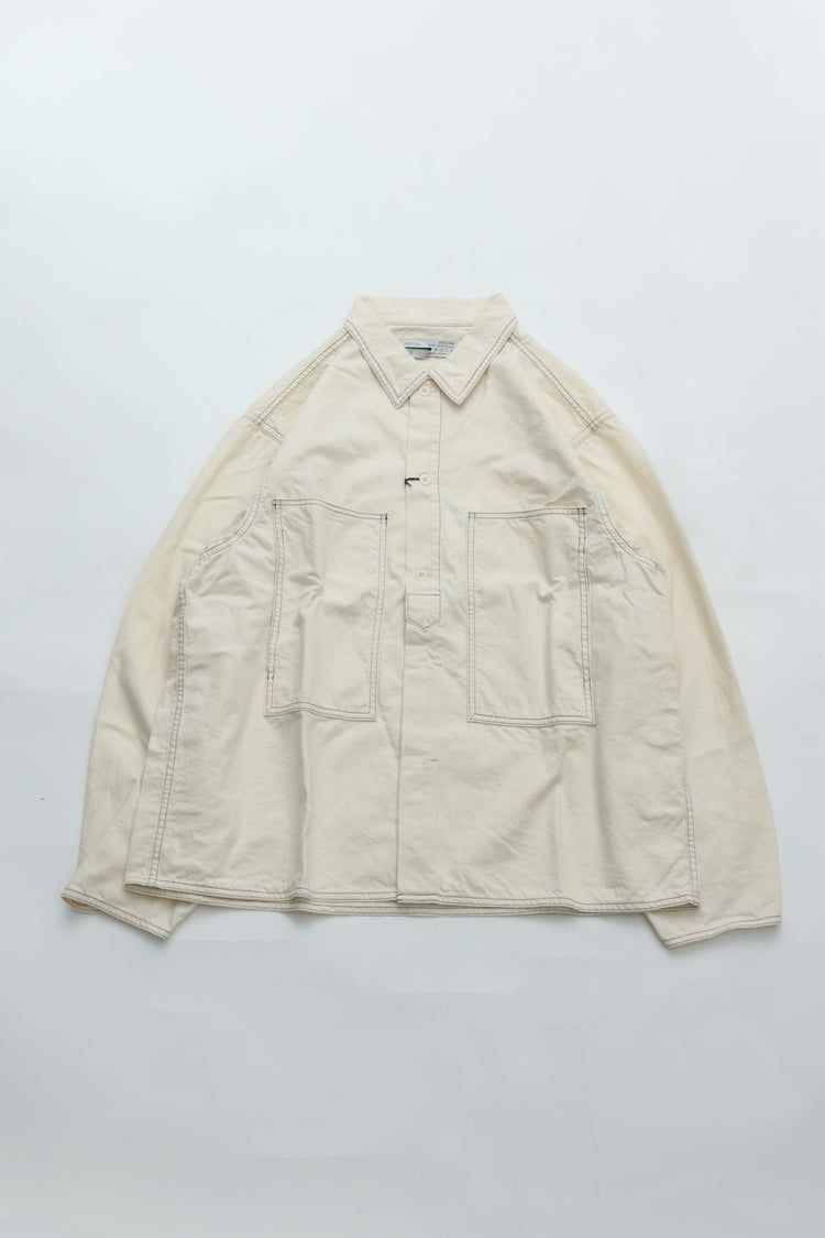 HATSKI  Faux Pullover Denim Shirt HT.8203006 WHITE
