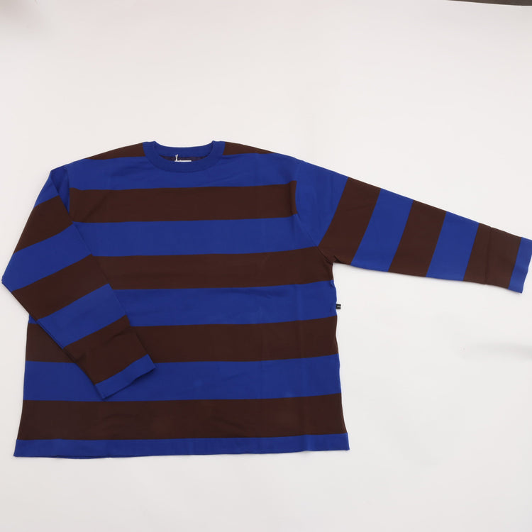 maillot / Wide Border Long-Tee (MAK-21222 ROYAL*BROWN)