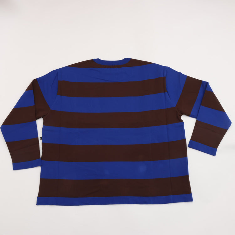 maillot / Wide Border Long-Tee (MAK-21222 ROYAL*BROWN)