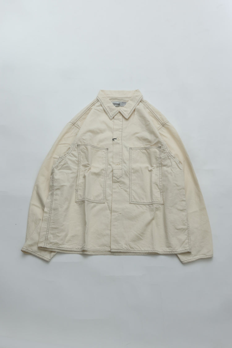 HATSKI  Faux Pullover Denim Shirt HT.8203006 WHITE