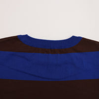 maillot / Wide Border Long-Tee (MAK-21222 ROYAL*BROWN)