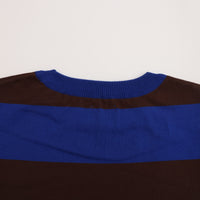 maillot / Wide Border Long-Tee (ワイドボーダーロングTee) MAK-21222 ROYAL*BROWN
