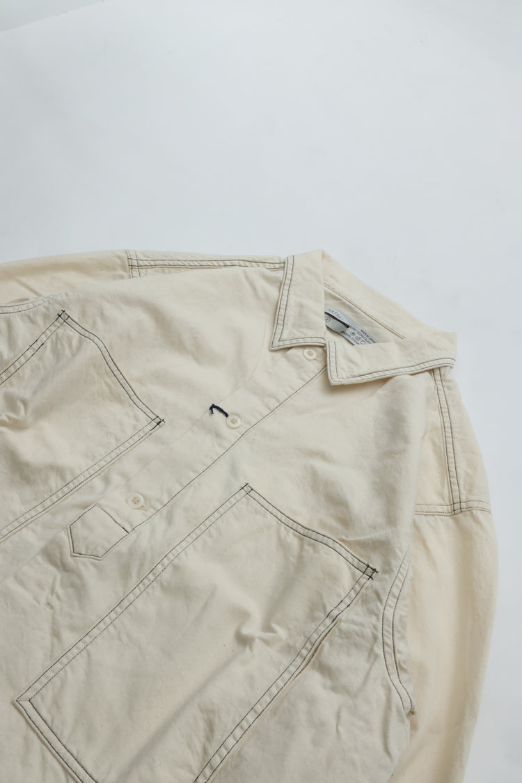 HATSKI  Faux Pullover Denim Shirt HT.8203006 WHITE
