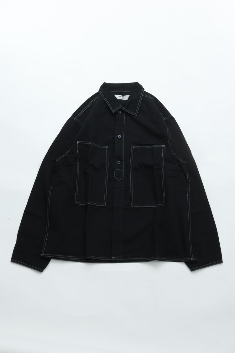 HATSKI  Buckle Denim Trousers Washi Denim Black DENIM05-W
