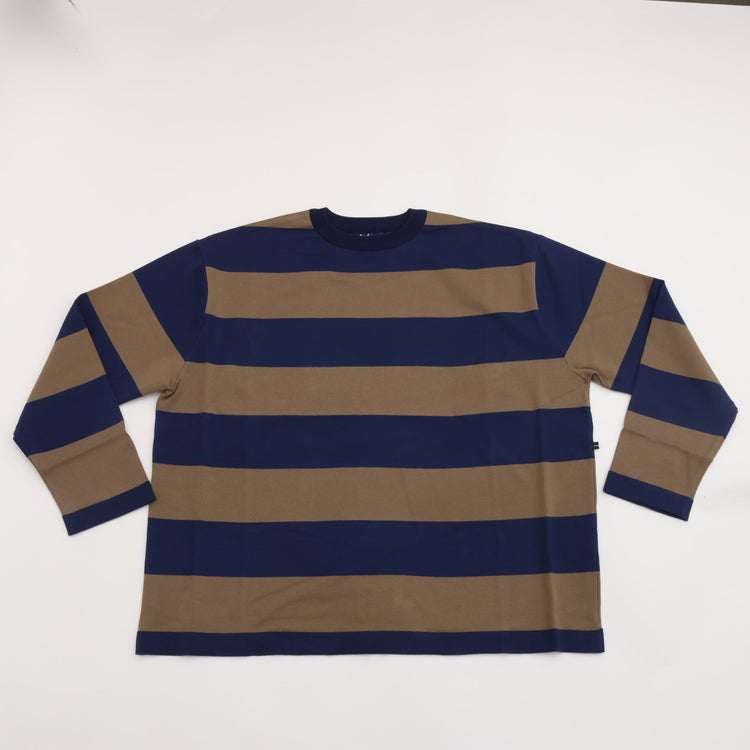 maillot / Wide Border Long-Tee (MAK-21222 NAVY*KHAKI)