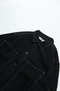 HATSKI  Buckle Denim Trousers Washi Denim Black DENIM05-W