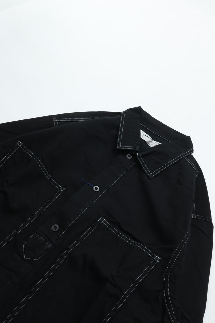 HATSKI  Buckle Denim Trousers Washi Denim Black DENIM05-W