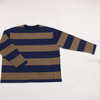 maillot / Wide Border Long-Tee (MAK-21222 NAVY*KHAKI)