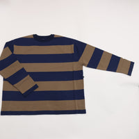 maillot / Wide Border Long-Tee (ワイドボーダーロングTee) MAK-21222 NAVY*KHAKI