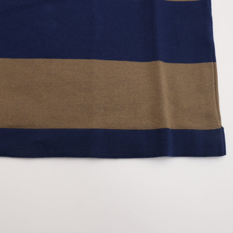 maillot / Wide Border Long-Tee (MAK-21222 NAVY*KHAKI)