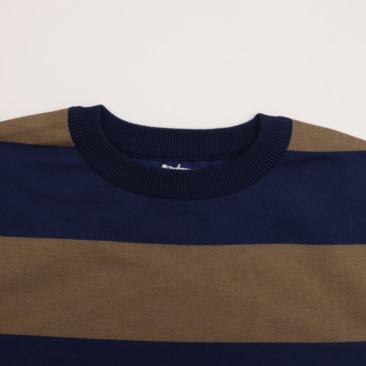 maillot / Wide Border Long-Tee (MAK-21222 NAVY*KHAKI)