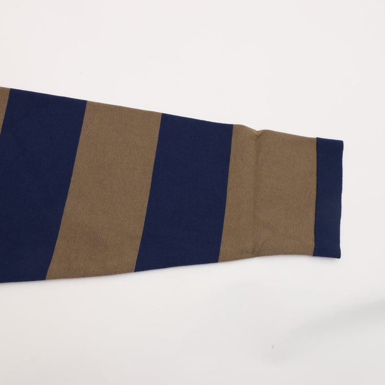 maillot / Wide Border Long-Tee (ワイドボーダーロングTee) MAK-21222 NAVY*KHAKI