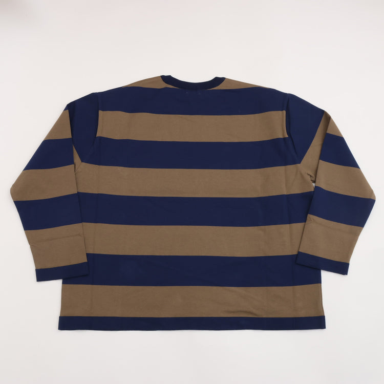 maillot / Wide Border Long-Tee (MAK-21222 NAVY*KHAKI)