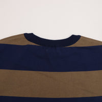 maillot / Wide Border Long-Tee (MAK-21222 NAVY*KHAKI)