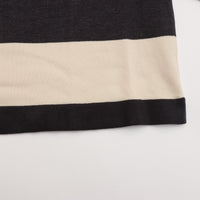 maillot / Wide Border Long-Tee (ワイドボーダーロングTee) MAK-21222 CHARCOAL*SILVER