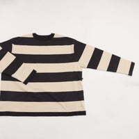 maillot  Wide Border Long-Tee (ワイドボーダーロングTee) MAK-21222 CHARCOAL*SILVER