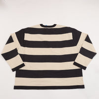 maillot  Wide Border Long-Tee (ワイドボーダーロングTee) MAK-21222 CHARCOAL*SILVER