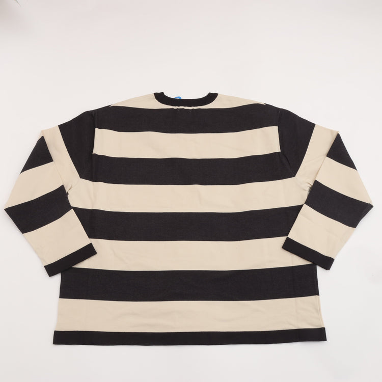 maillot  Wide Border Long-Tee (ワイドボーダーロングTee) MAK-21222 CHARCOAL*SILVER