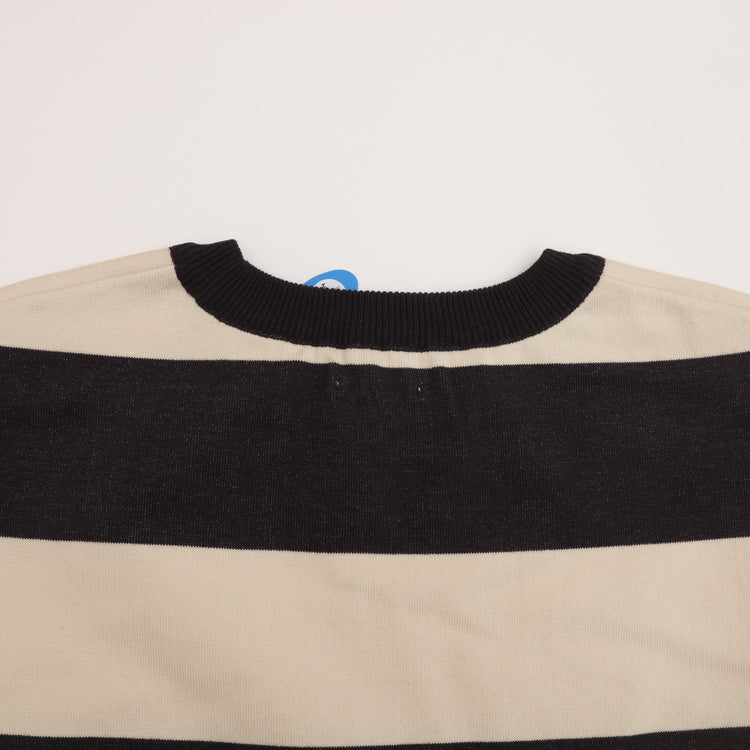 maillot / Wide Border Long-Tee (ワイドボーダーロングTee) MAK-21222 CHARCOAL*SILVER