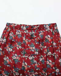 THE SHINZONE / FLOWER BOUQUET PRINTED SATIN SKIRT 24 RED