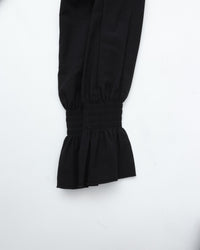 THE SHINZONE / LACE COLLAR BLOUSE 07 BLACK