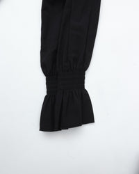 THE SHINZONE / LACE COLLAR BLOUSE 07 BLACK