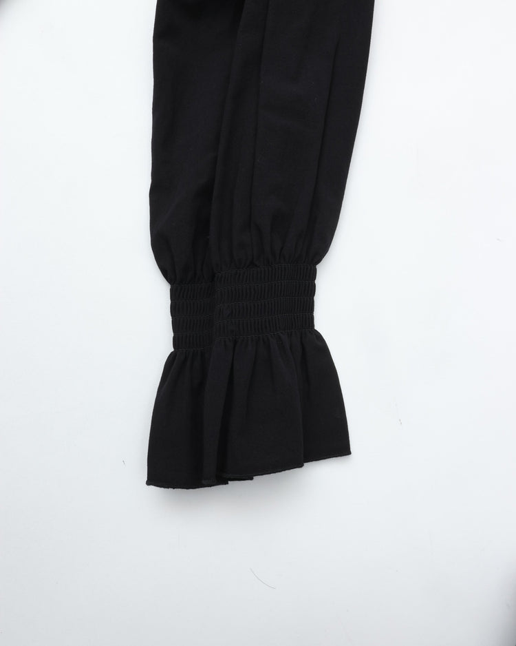 THE SHINZONE / LACE COLLAR BLOUSE 07 BLACK