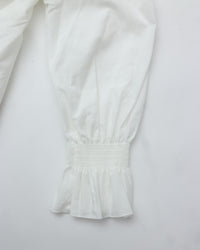 THE SHINZONE / LACE COLLAR BLOUSE 01 WHITE