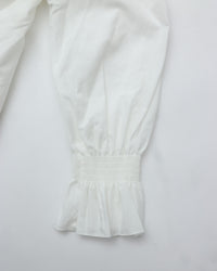 THE SHINZONE / LACE COLLAR BLOUSE 01 WHITE