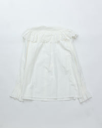 THE SHINZONE / LACE COLLAR BLOUSE 01 WHITE