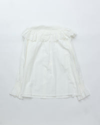 THE SHINZONE / LACE COLLAR BLOUSE 01 WHITE