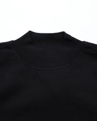 Yonetomi   WAVE COTTON BASQUE KNIT PULLOVER  MOCK・SOLID