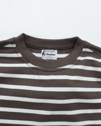 Yonetomi   WAVE COTTON BASQUE KNIT PULLOVER  CREW BORDER