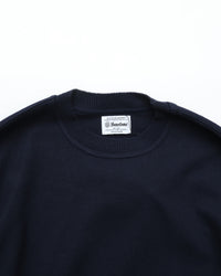 Yonetomi / WAVE COTTON KNIT PULLOVER 63 NAVY