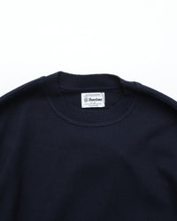 Yonetomi  / WAVE COTTON KNIT PULLOVER 63 NAVY
