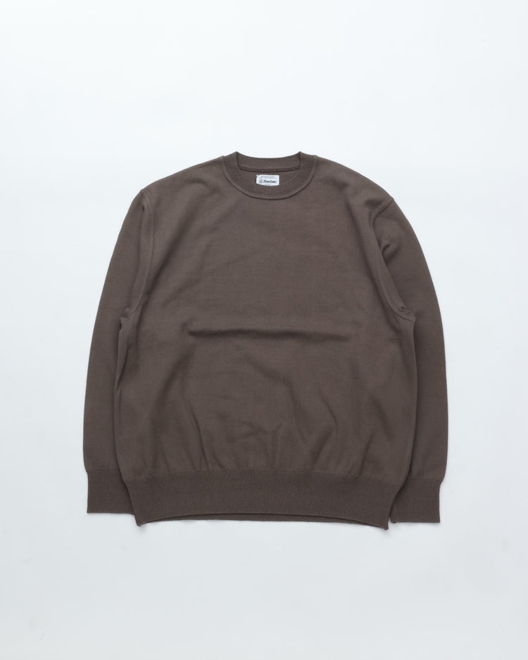Yonetomi / WAVE COTTON KNIT PULLOVER 12 GRAY