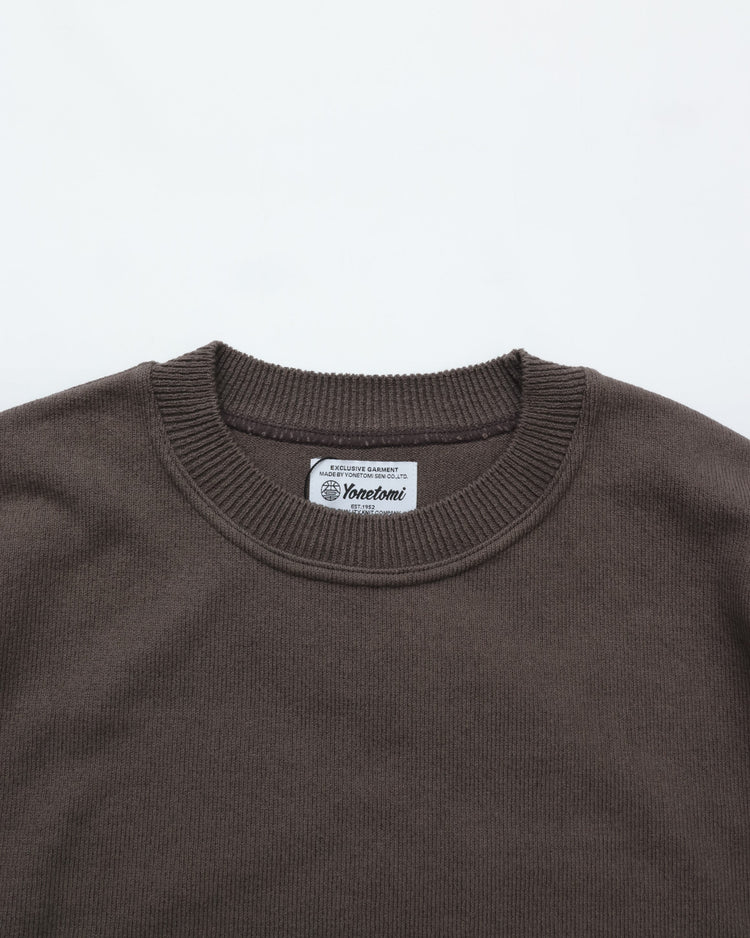 Yonetomi / WAVE COTTON KNIT PULLOVER 12 GRAY
