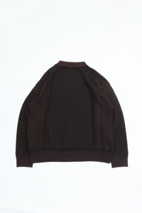 YASHIKI    Akisame Knit Polo（秋雨）YSK-26AW-KN05 BROWN