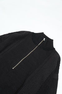 YASHIKI    Karita Half Zip Knit （苅田）YSK-26AW-KN06 BLACK