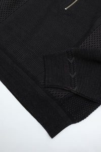 YASHIKI    Karita Half Zip Knit （苅田）YSK-26AW-KN06 BLACK