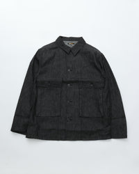 A VONTADE Naval Utility Jacket - BLACK Denim- #9 BLACK
