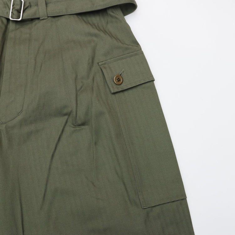 HAVERSACK / 共地ベルト付きM43型 ワイドカーゴパンツ