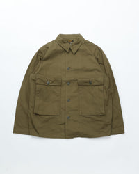 A VONTADE Naval Utility Jacket -Military Herinbone- #47 OLIVE