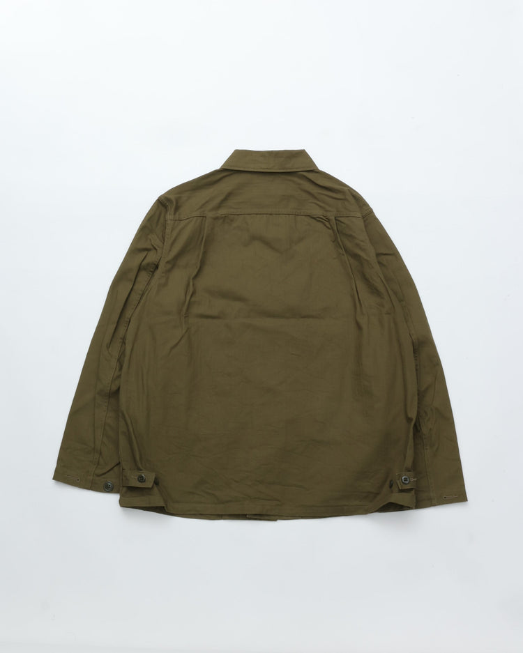 A VONTADE Naval Utility Jacket -Military Herinbone- #47 OLIVE